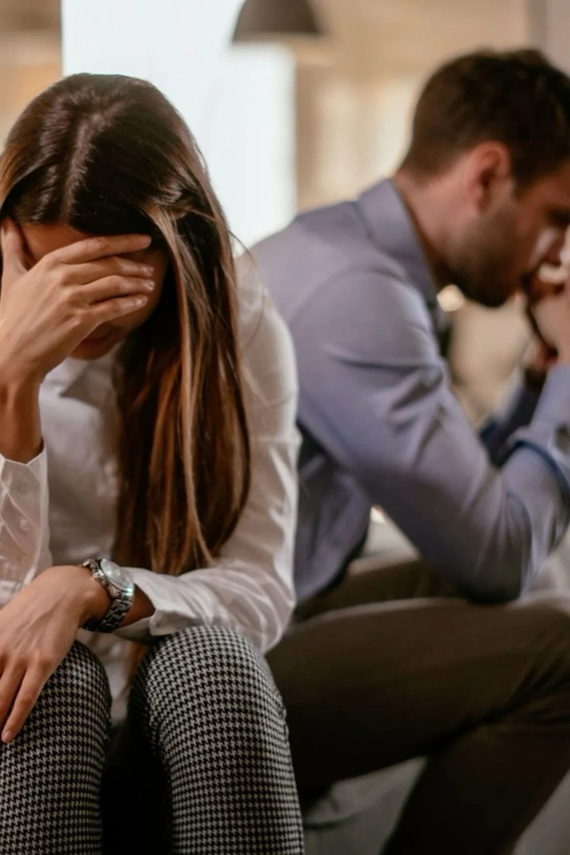 A couple experiencing difficulty communicating